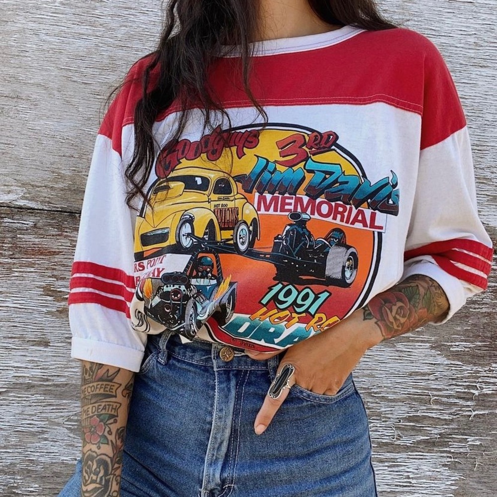 Early 90’s Hot Rod Racing tee